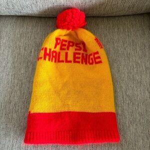 Vintage Pepsi Challenge Red &‎ Orange Stocking Cap